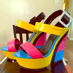 Cute & Colorful Wedge Platform Sandals